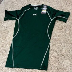 Under Armour Men's Dark Green Athletic Compression Tee men’s medium
